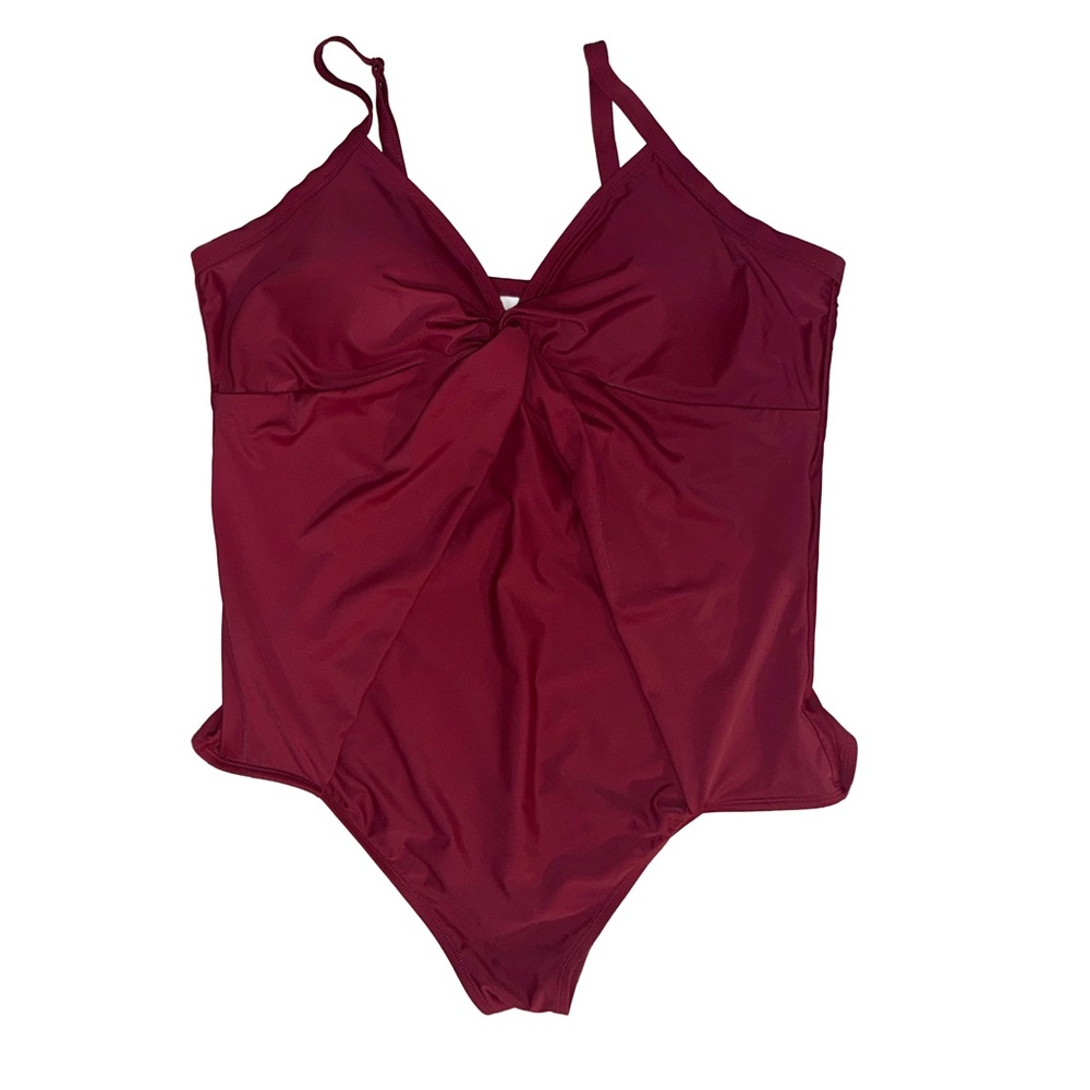 Torrid One Piece Swimsuit Plus Size 3 3 X 22 24 Burgundy Maroons Tank Swim